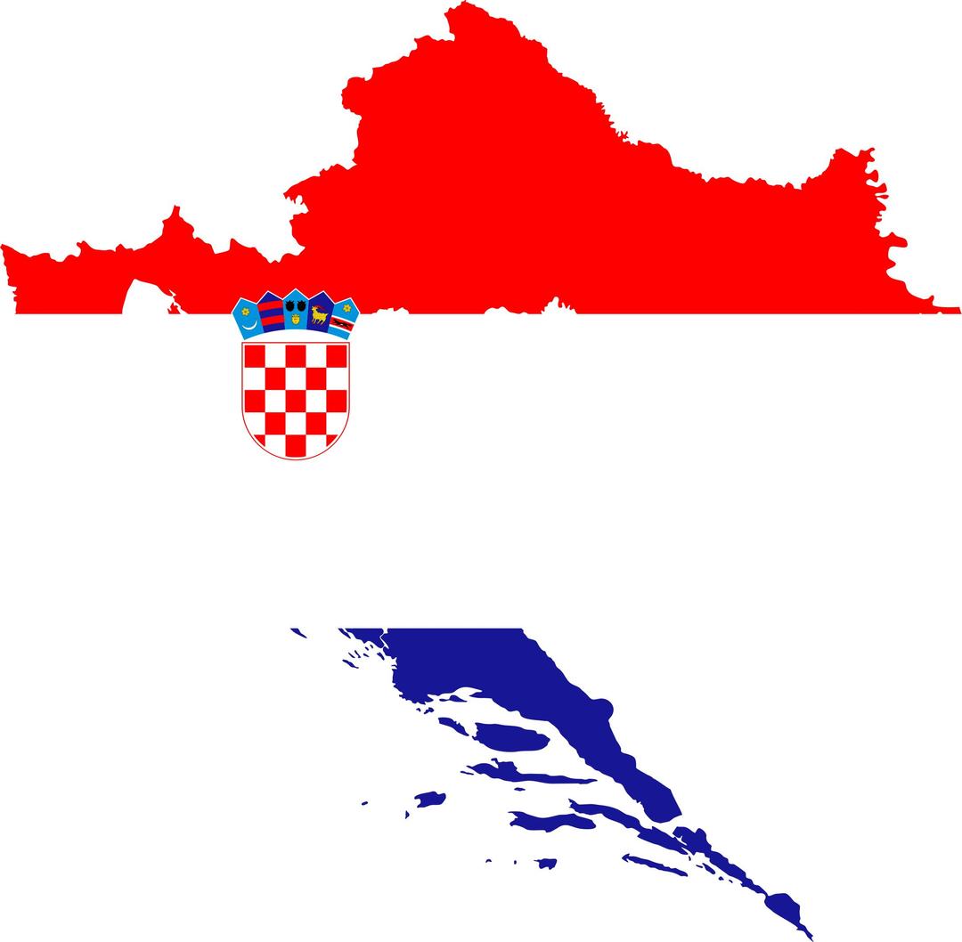Croatia Map Flag png transparent