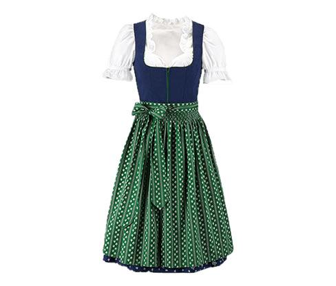 Dirndl Dress With Green Skirt png transparent