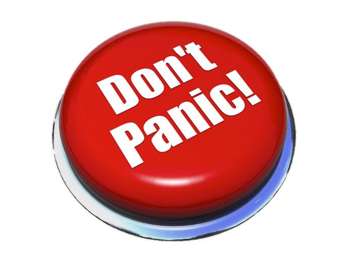 Don't Panic Red Button png transparent