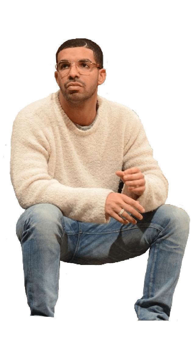 Drake Sitting png transparent