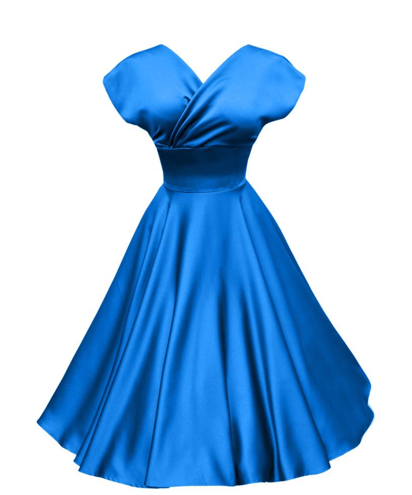 Dress Blue Retro png transparent