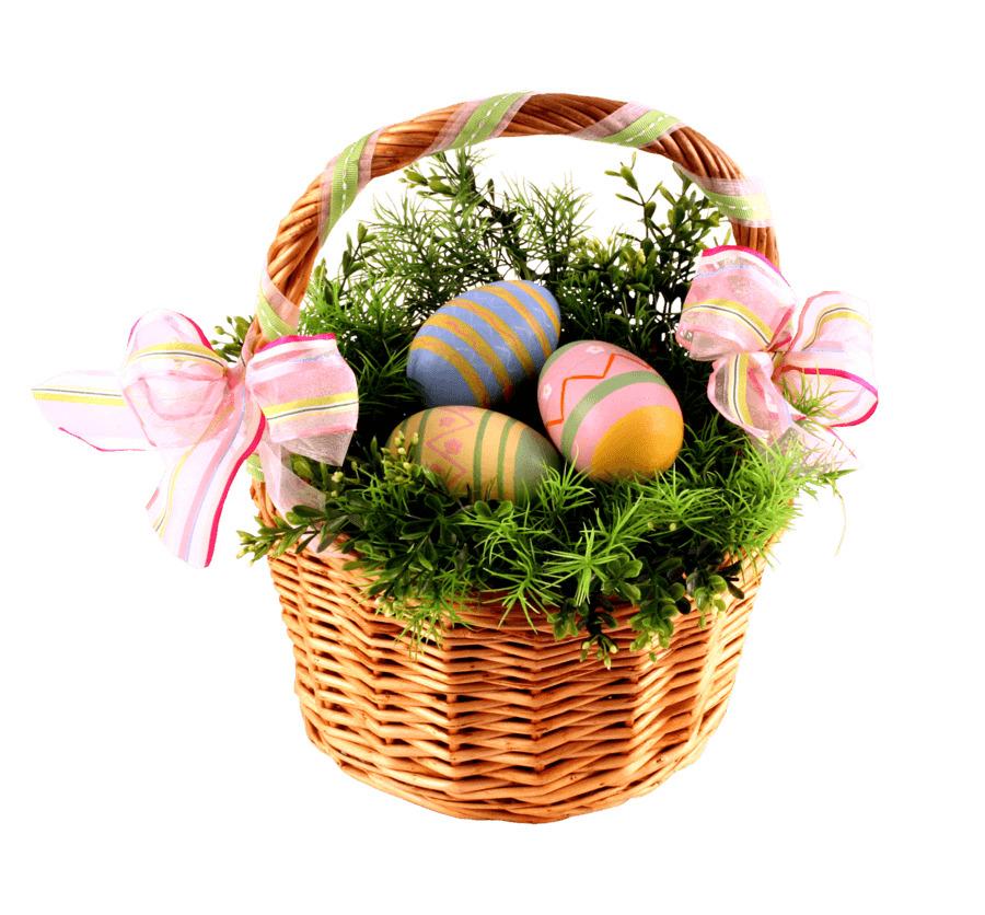 Easter Basket Eggs png transparent