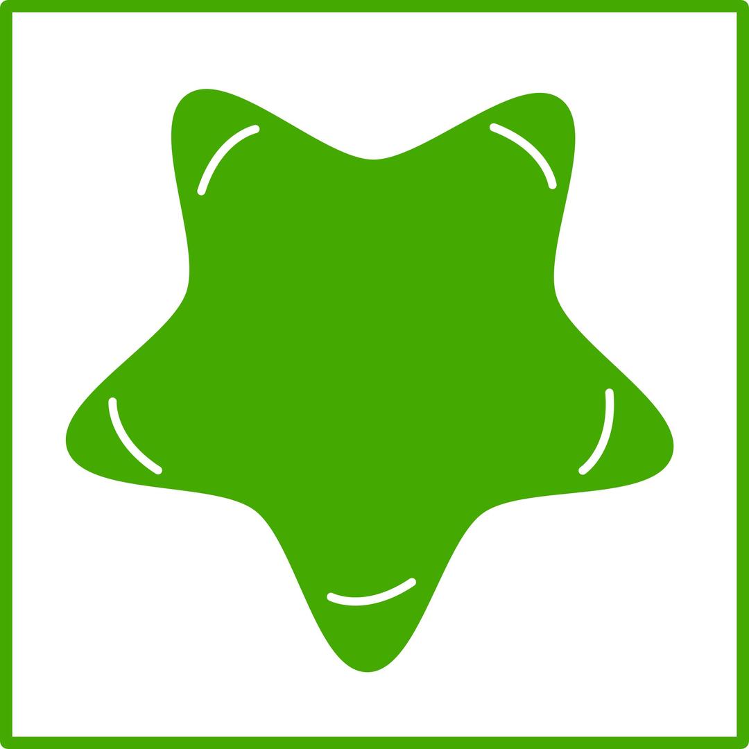 eco green star icon png transparent