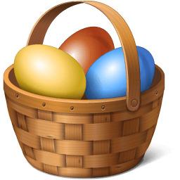 Eggs In A Basket Clipart png transparent