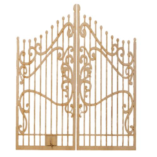 Elegant Wooden Gate png transparent