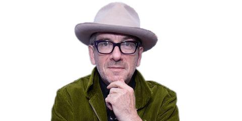 Elvis Costello Wearing Hat png transparent