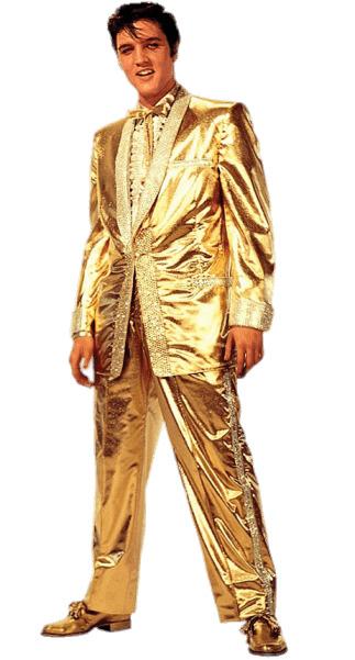 Elvis Presley Gold Lame? Suit png transparent
