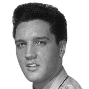 Elvis Presley Portrait Black and White png transparent