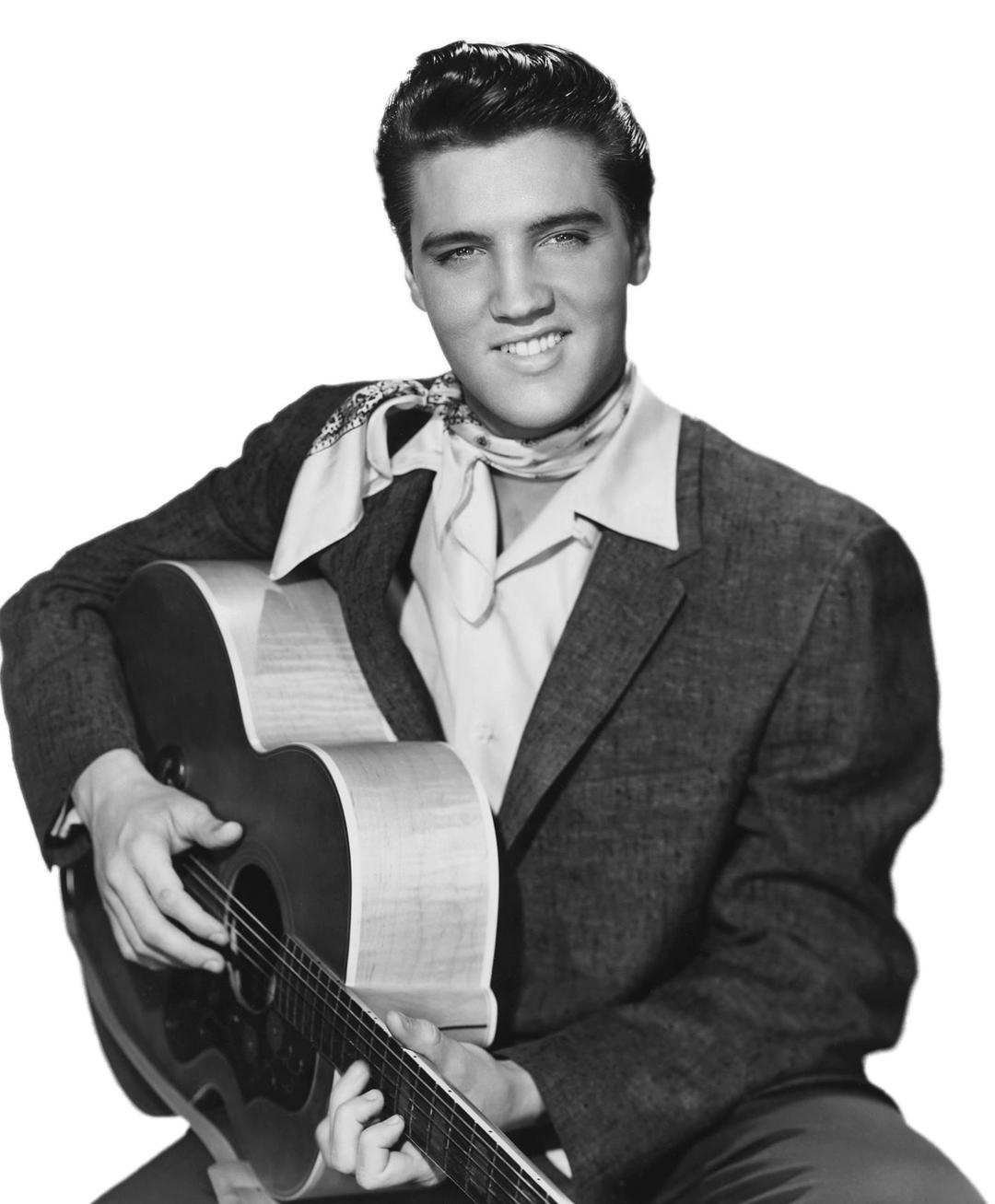 Elvis Presley With Guitar png transparent