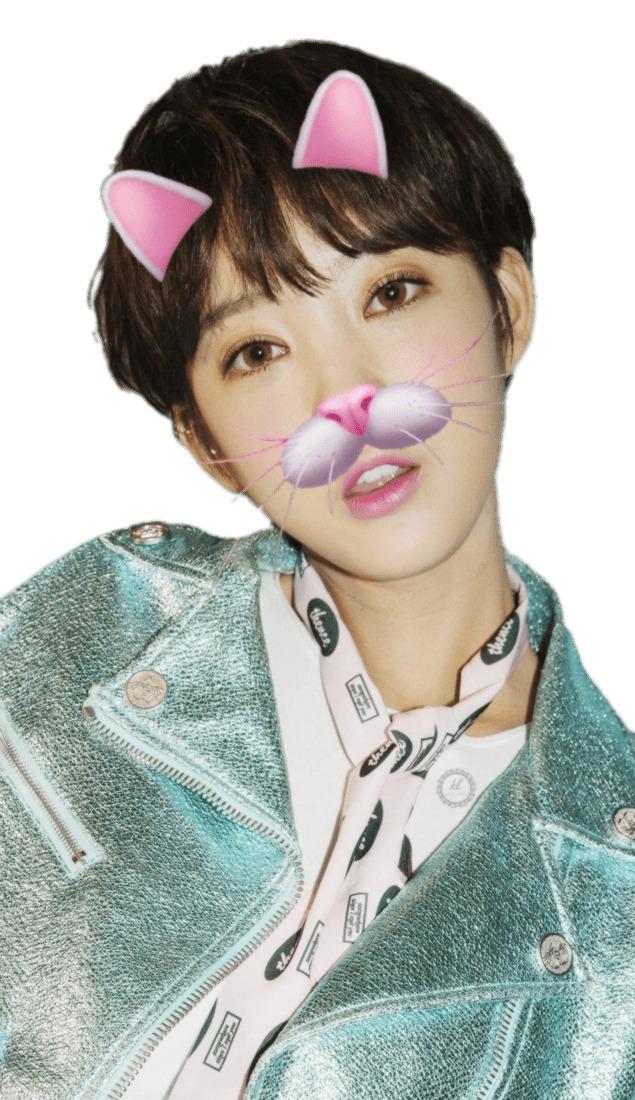 EXID Hyerin Bunny Face png transparent