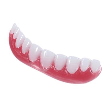 False Teeth Shiny Lower Denture png transparent