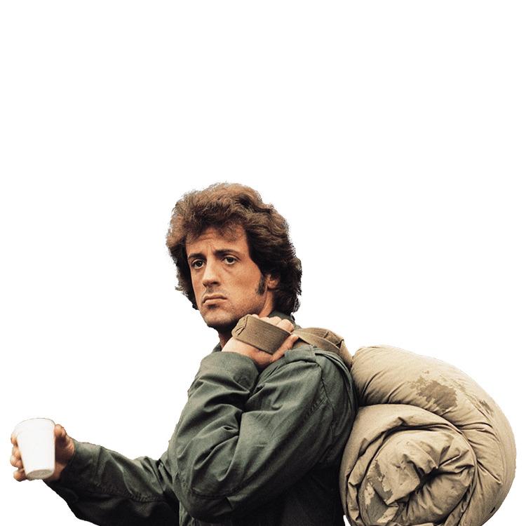 First Blood Sylvester Stallone png transparent