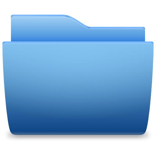 Folder Icon Blue Classic png transparent