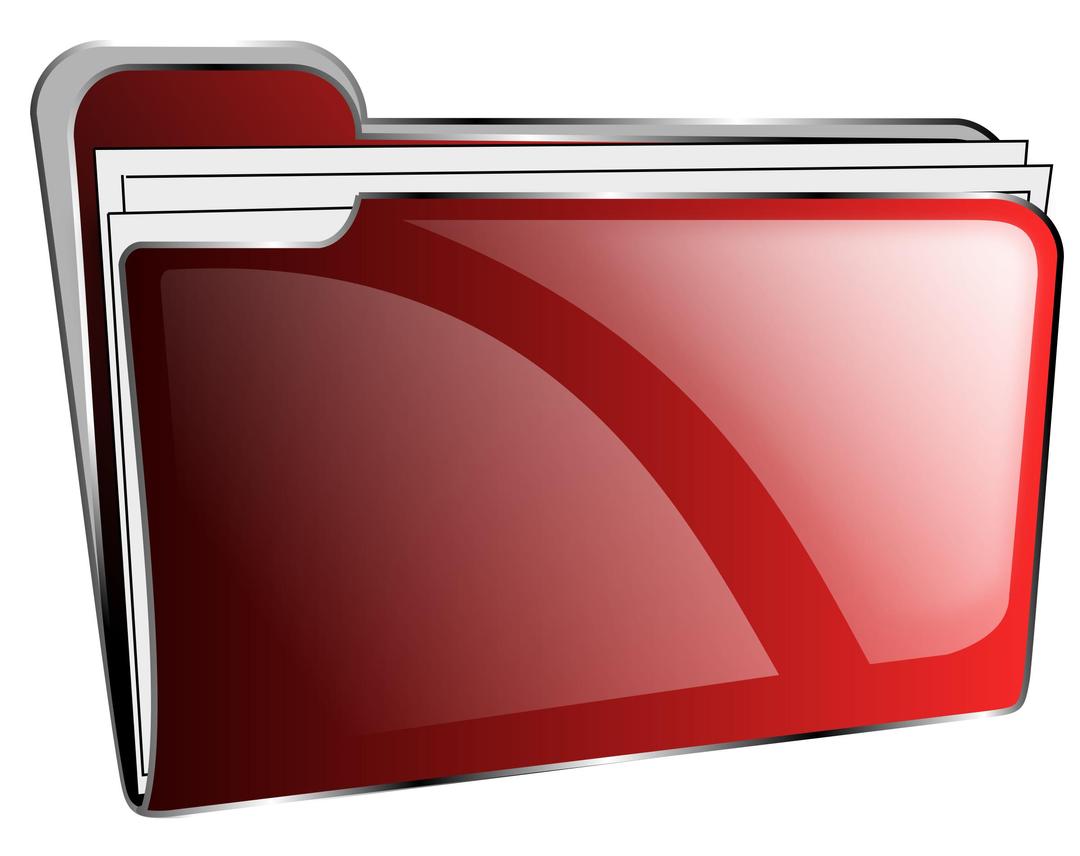 Folder icon red full png transparent