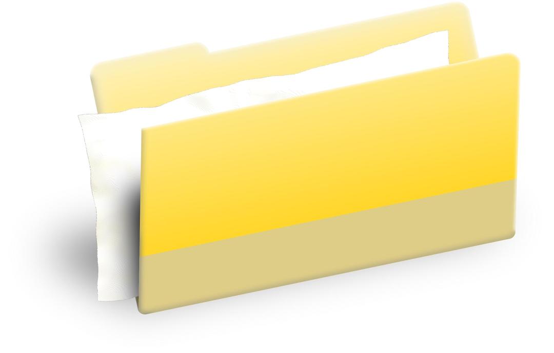 Folder with document png transparent