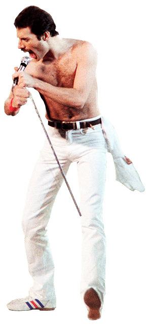 Freddie Mercury Singing png transparent