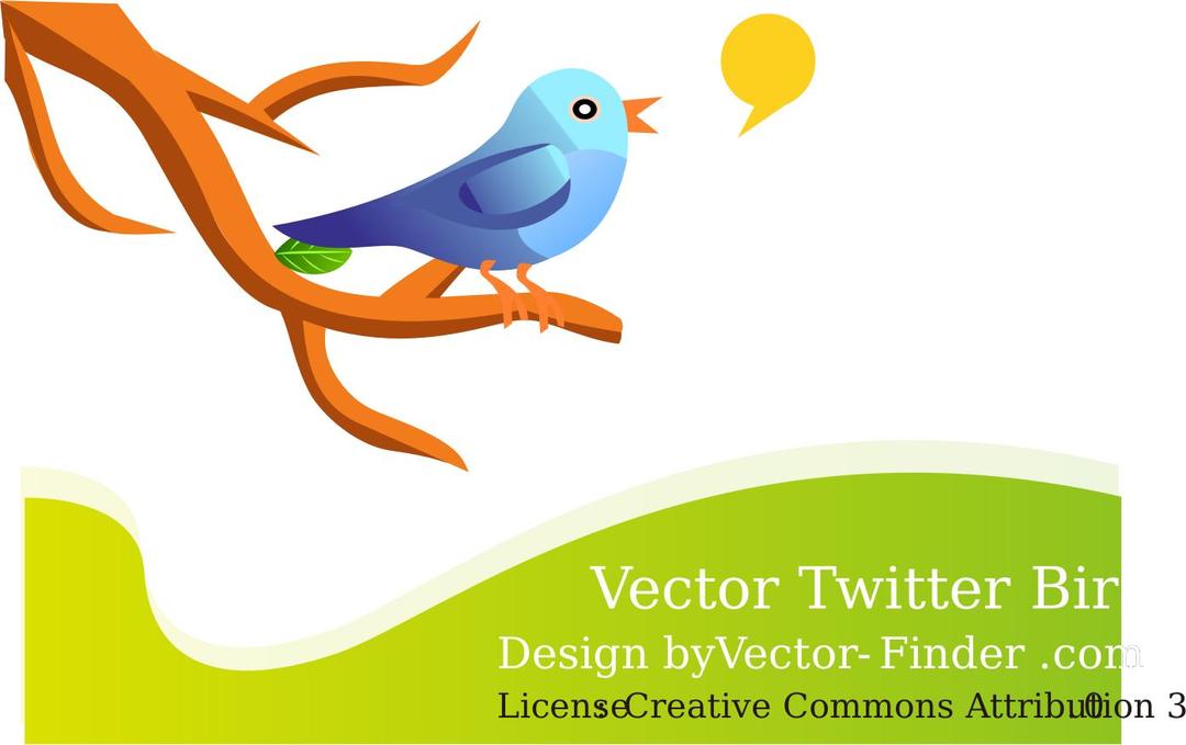 Free Vector Tweeting Bird png transparent