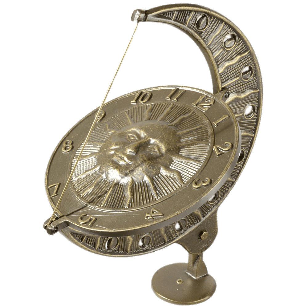 French Moon and Sun Dial png transparent