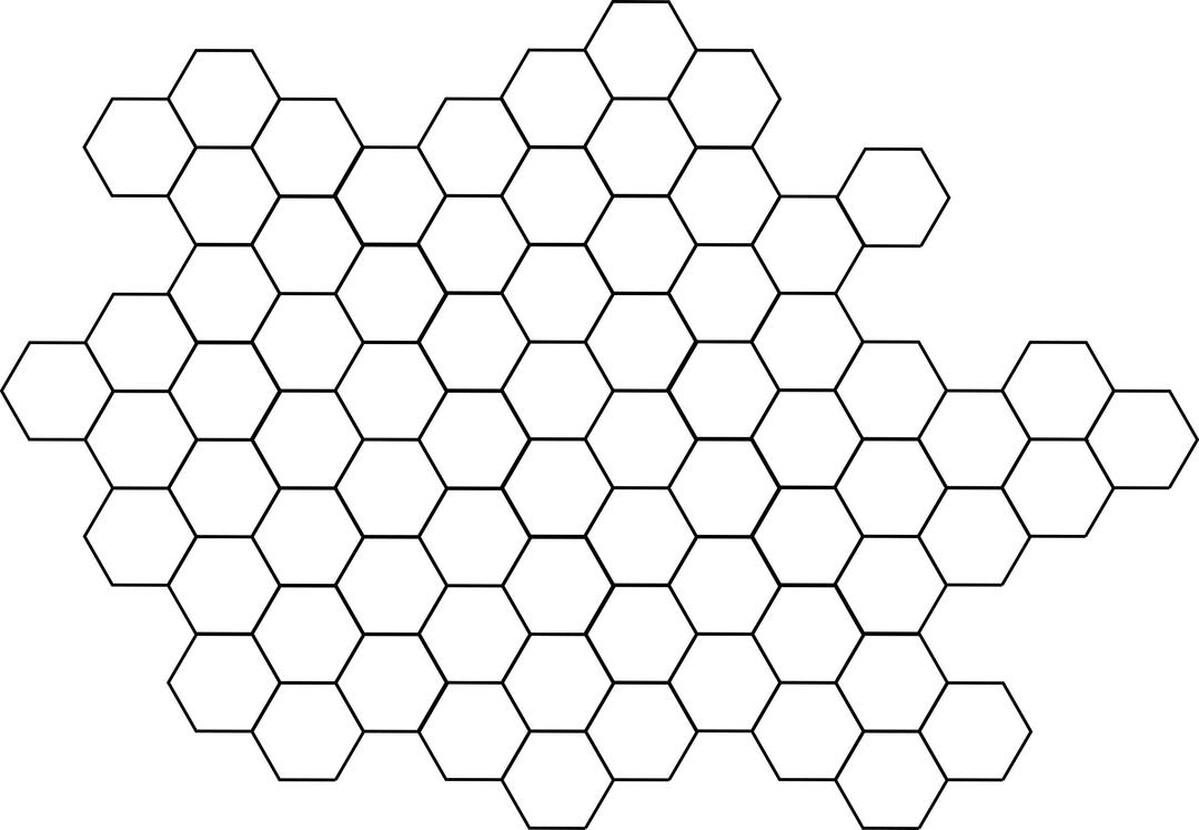 Futurist hexagons png transparent