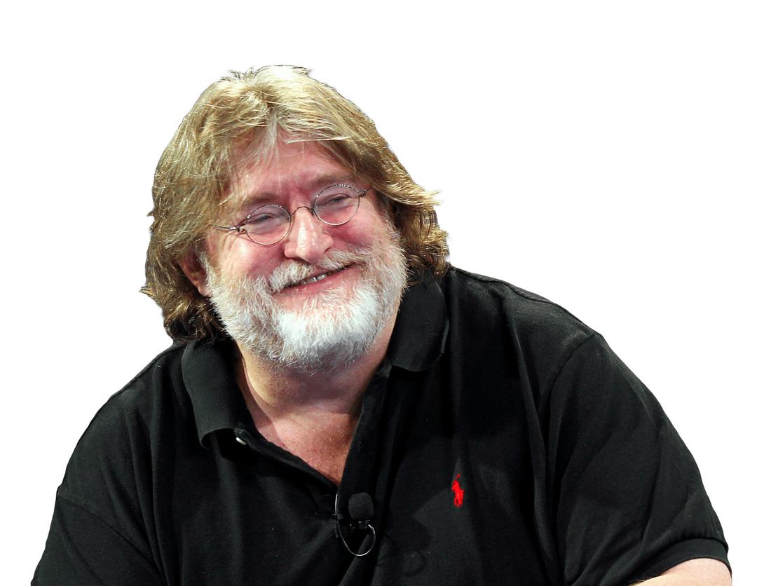 Gabe Newell Smile png transparent