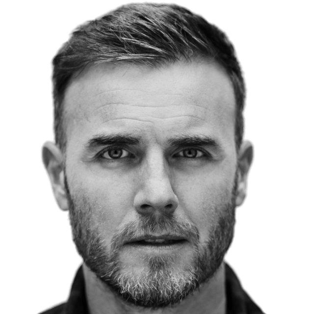 Gary Barlow Black and White png transparent