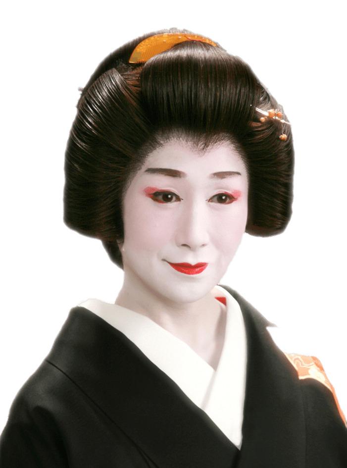 Geisha Portrait png transparent