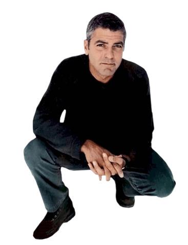 Georges Clooney Kneeling png transparent