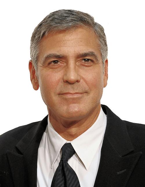 Georges Clooney Looking Up png transparent