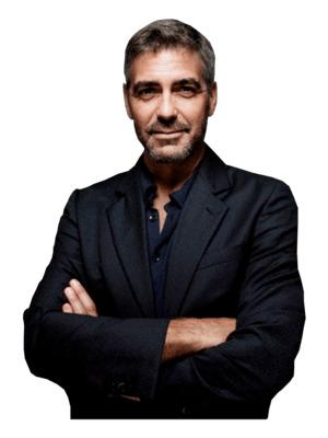 Georges Clooney Portrait png transparent