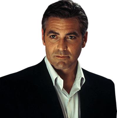 Georges Clooney Thinking png transparent