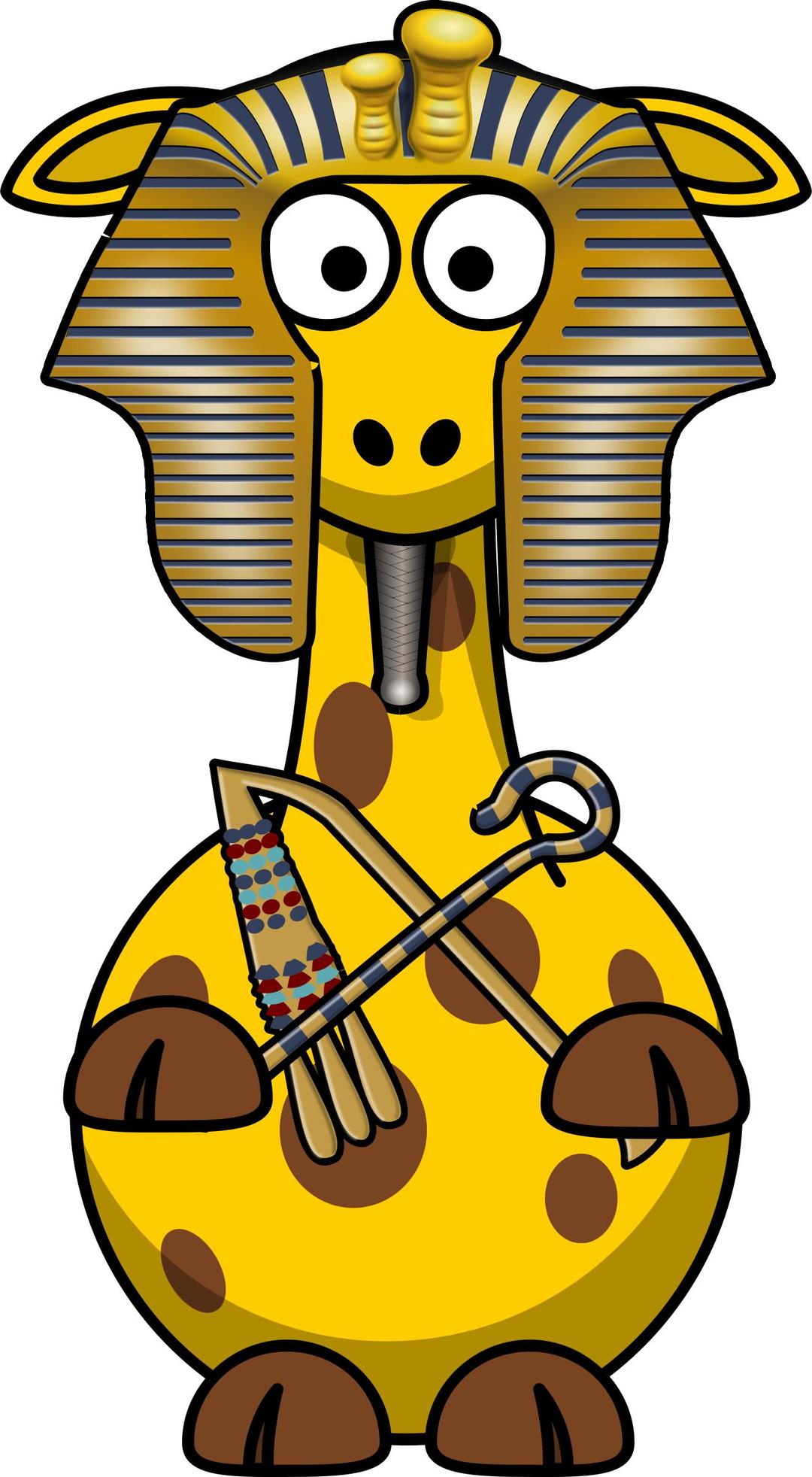 Giraffe Pharao png transparent