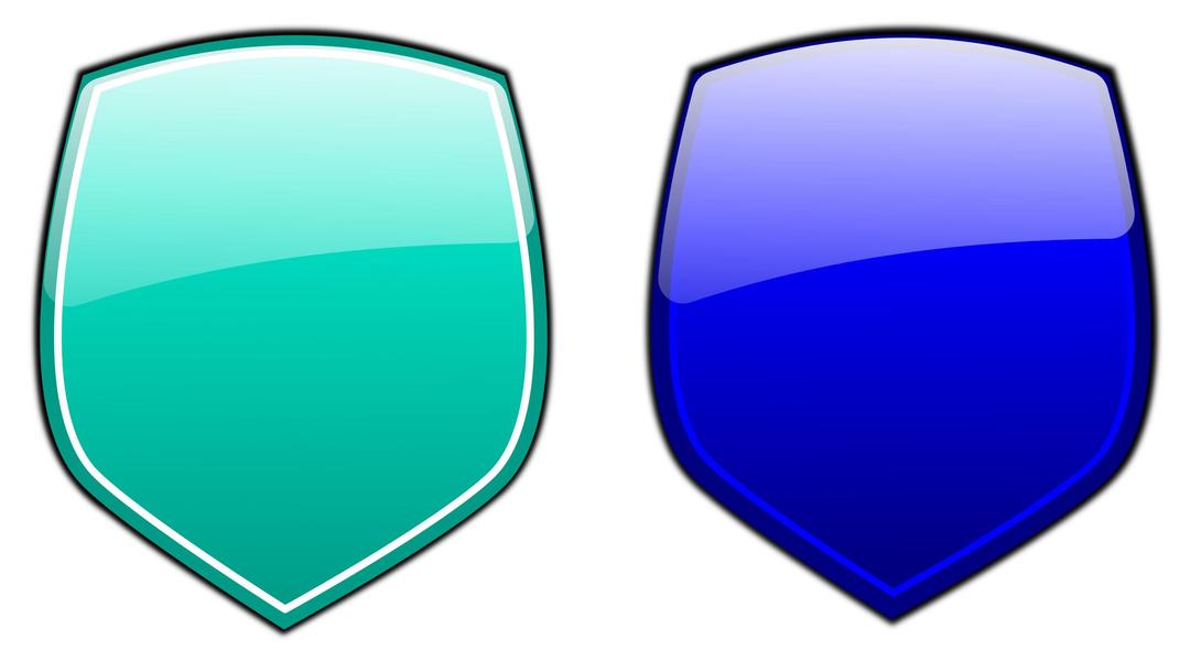 Glossy shields 3 png transparent
