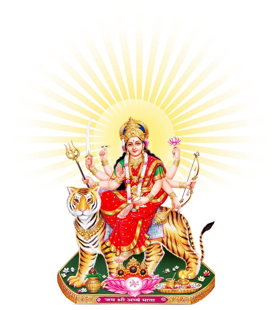 Goddess Durga Maa Sun png transparent