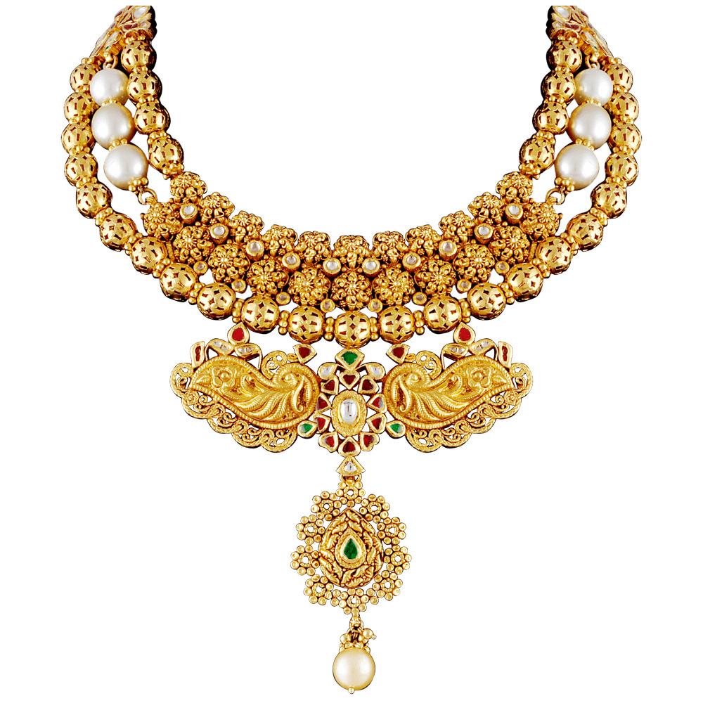 Gold Necklace Luxury png transparent