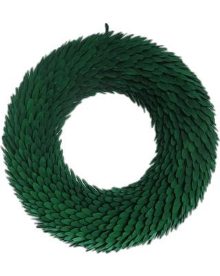 Green Curled Wood Wreath png transparent