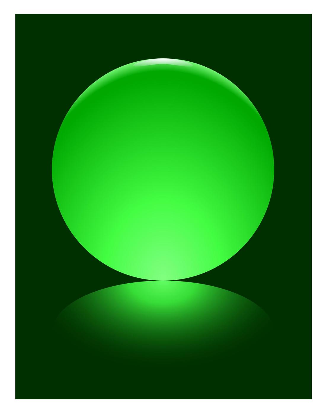 Green sphere png transparent