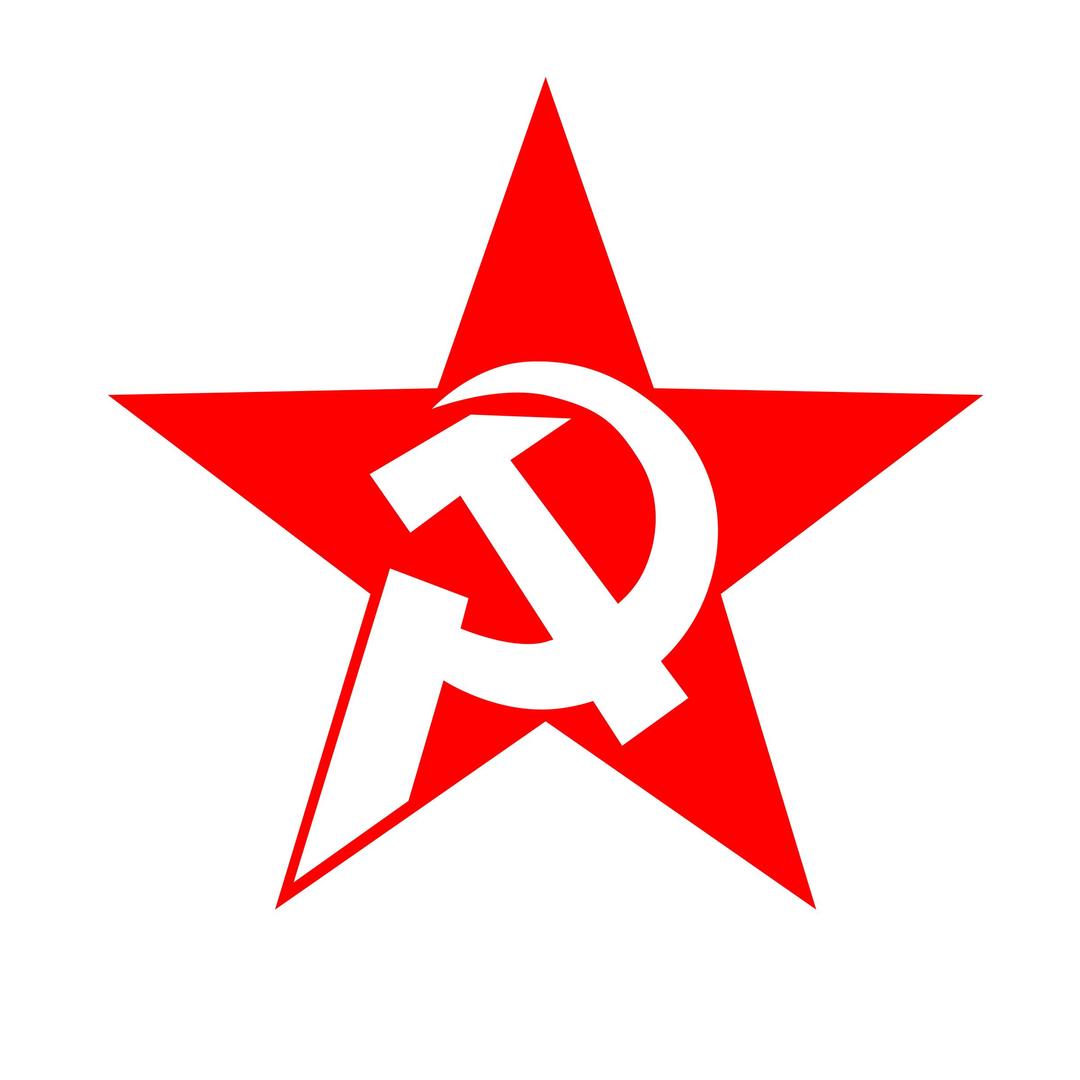 hammer and sickle in star png transparent