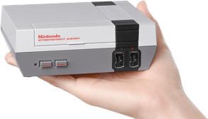 Hand Holding Nes Classic Edition png transparent