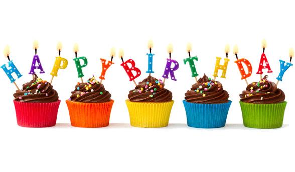 Happy Birthday Cupcakes png transparent