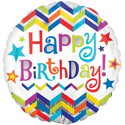 Happy Birthday on Balloon png transparent