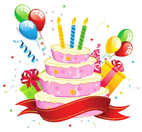 Happy Birthday Party Cake png transparent