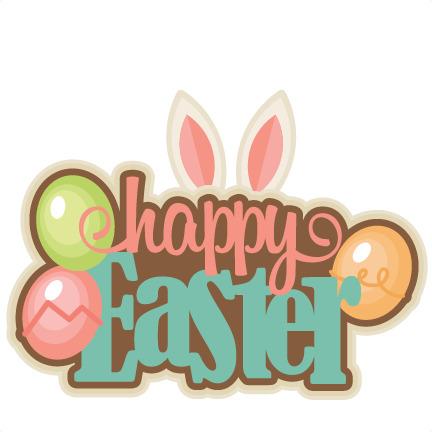 Happy Easter Colourful Clipart png transparent