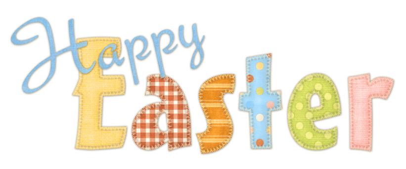 Happy Easter Fabric Sign png transparent