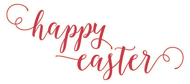 Happy Easter Text png transparent