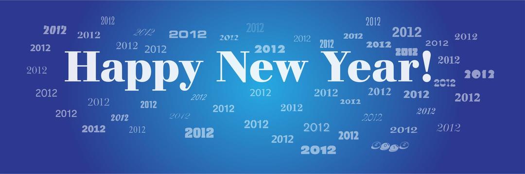 Happy New Year 2012 png transparent