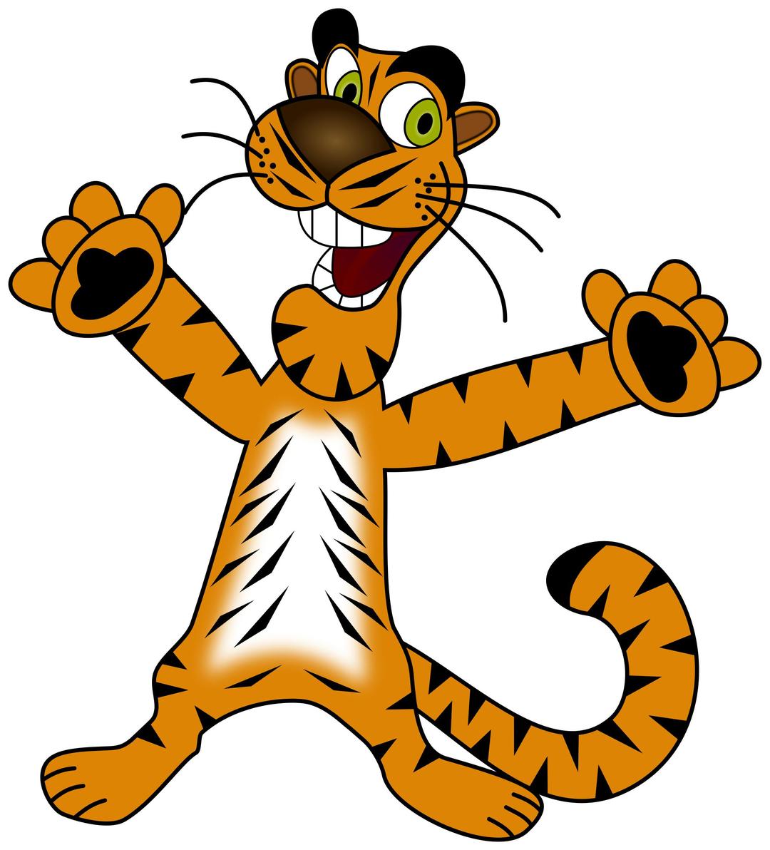 Happy Tiger png transparent