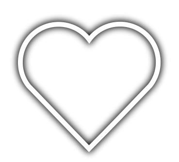 Heart Outline Glowing png transparent