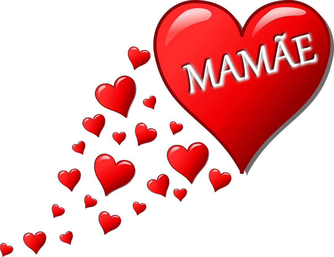 Hearts for Mom png transparent