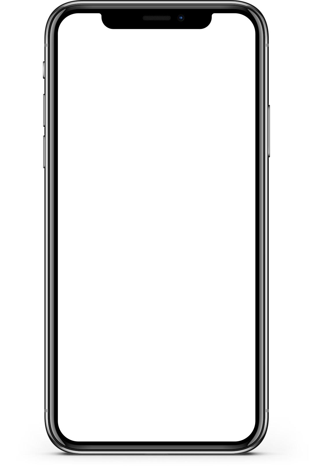 Iphone X Screen Mockup png transparent