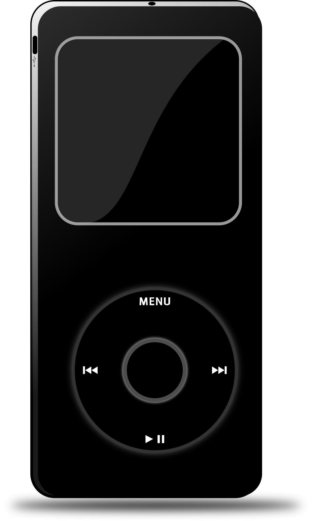 Ipod (Black) png transparent